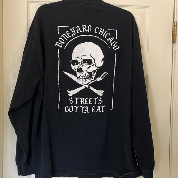 Boneyard Chicago Streets Gotta Eat Longsleeve Tshirt - Picture 6 of 8